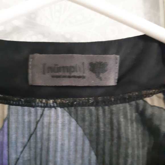 Numph pleated midi dress abstract medium - Picture 4 of 6